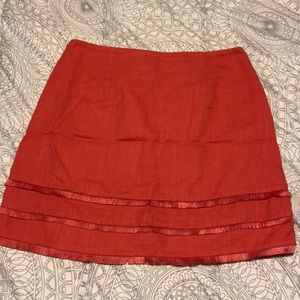 PINK TWEED SKIRT LOFT SIZE 6